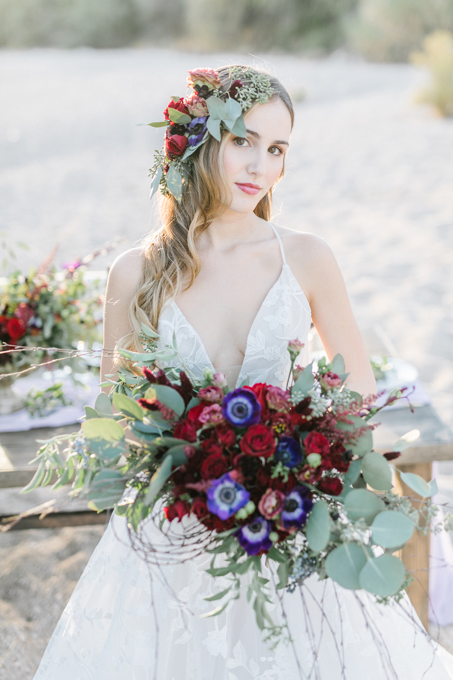 A bride and her horse. Beautiful styling by Rackel Gehlsen Weddings, Alexis Grace Florals, I Do Hair Makeup and Artistry, Raemie Reyes Makeup, J Bridal Boutique, and Hayley Paige #ArizonaWedding #ArizonaWeddingIdeas #ArizonaWeddingPhotography #WeddingIdeas #WeddingDecorations #WeddingDress #DesertWedding #DesertPhotoshoot #DesertEditorial #WeddingFlowerArrangements #WeddingHorsePictures #BrideHair #BrideHairStyleIdeas